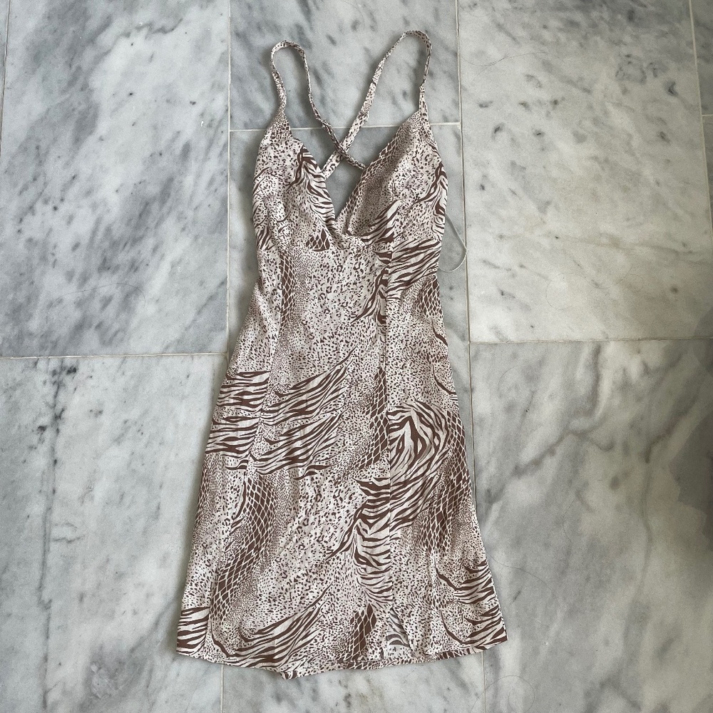 Kimchi Blue Urban Outfitters Animal Print Mini Dress